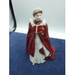 Royal Worcester The Queens 80th Birthday Figurine 9 inches tall