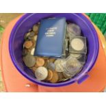 container of Elizabeth II pre-decimal coins