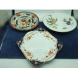 3 Plates including Royal Worcester Evesham