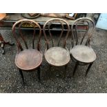 3 Thonet Bentwood Chairs