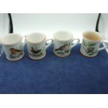 4 Denby Bird Mugs