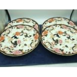 4 Masons Mandalay plates 26 cm ( perfect )