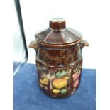West German Rumtopf Pot 827-31 13 inches tall including lid