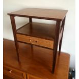 Retro Midcentury G Plan Style Bedside / Lounge Table