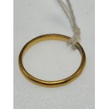 22ct gold wedding band 2.18grms