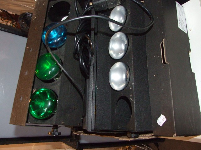 Disco Equipment Speakers , 5 sound to light converter units, 3 reels of cable etc ( whats in the - Image 3 of 13