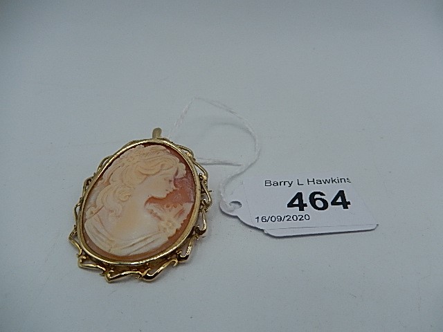 9ct Gold Cameo