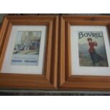 2 Modern Framed Prints 9 x 13 cm