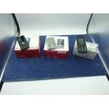 3 Mobile Phones with boxes and chargers Sony Ericsson T303 , LG GS101 & Alcatel one touch ( house