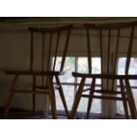 3 Ercol Stick Back Chairs