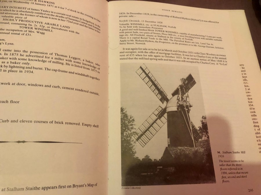 Norfolk Corn Windmills Harry Apling 1984 with dust jacket - Image 4 of 5