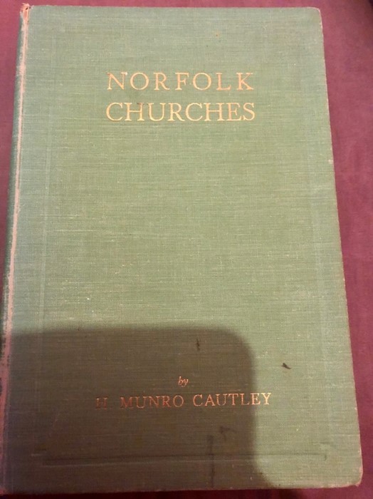 Norfolk Churches H Munro Cautley 1949 hardback no dust jacket