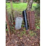 cane garden fencing black ground sheeting and netting