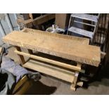 wood-working bench hand crafted