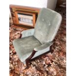 Pair of manual reclining armchairs