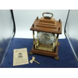 Schatz Royal Chime Mantle Clock with Key & Booklet