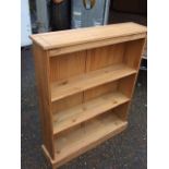 Modern Pine Bookcase 33 inches wide 41 tall 8 deep