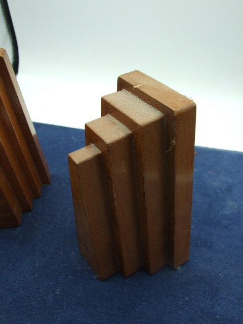 Art Deco Style Bookends 6 1/2 inches tall - Image 2 of 3