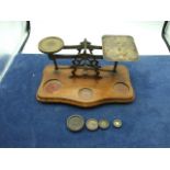 William Mitchells Postal Scales an 4 weights