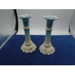 Pair vintage chinese pattern candlesticks