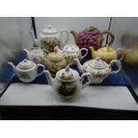 selection of Teapots, including Whittard, Aynsley, Macdonald