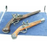 2 Ornamental Flintlock Pistols