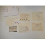 5 Israeli Military letters (1972) 4 still sealed - with strange newspaper clippings possibly some