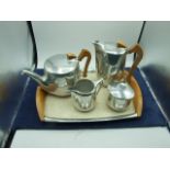 Piquet Ware Tea Set with Tray
