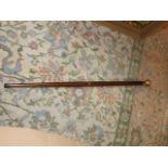 Walking Stick with built in compass and drinks flask 38 inches long