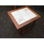 Retro Tile Top Table 20 x 23 inches 19 tall