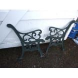 Pair of Cast Iron Bench Ends