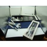Oneida Community Carving Set , Steak Knife Set and other Onieda unboxed cutlery