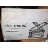 Eco Mania Paper Log Maker