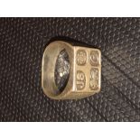 Chunky Gents Silver Ring 23.4 grams