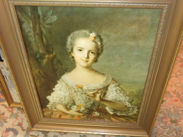 Framed Print of Lady 17 x 21 inches - Image 2 of 3