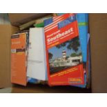 Box of Ordinance Survey Maps etc