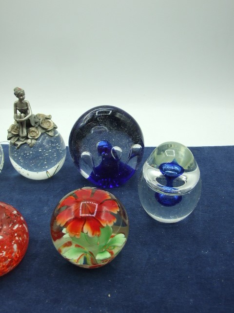 6 Glass Paperweights ( 1 fairy is missing wings ) - Image 3 of 3