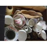 Box of Assorted China from house clearance