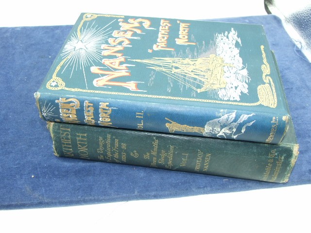 Nansens Farthest North vol 1 & 2 ( different publishers / years ) - Image 4 of 4