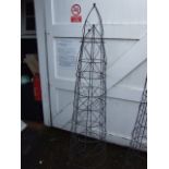 Metal Garden Obelisk 67 inches tall