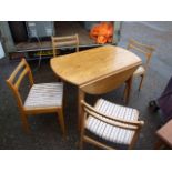 Drop Leaf Table and 4 Chairs