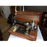 Singer Oak Cased Sewing Machine