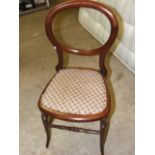 Mahogany Balloon Back Bedroom Chair