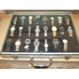 Alloy Carry / Display Case and 23 Watches