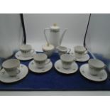 Coffee set Seltmann Weiden bavaria includes 6x cups and saucers, sugar bowl and milk jug. good