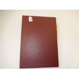 A brown/red loose leaf stock book with 73 half crowns, dates - 1834,1874/5,?,1887, 1889 (2) 1893-