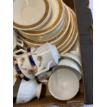 Assorted china to include: Wellington China; naritake; Burleigh Zenith; Colclough; Royal Albert