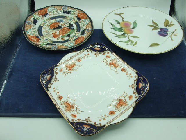 3 Plates including Royal Worcester Evesham