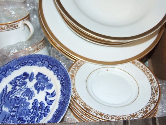 A box of assorted china to include M&S; BHS; Burleigh zenith and Maddock - Image 2 of 3