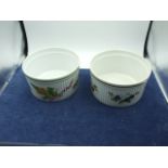 2 Royal Worcester souffle dishes one Evesham one Country Kitchen both 7 x 4 inches